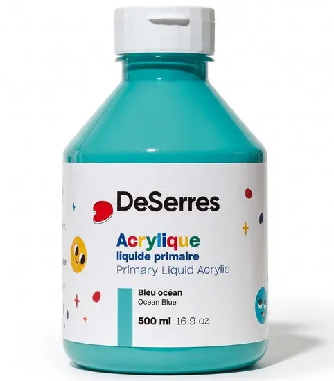 Primary Liquid Acrylic Paint In Ocean Blue – 500 Ml 1