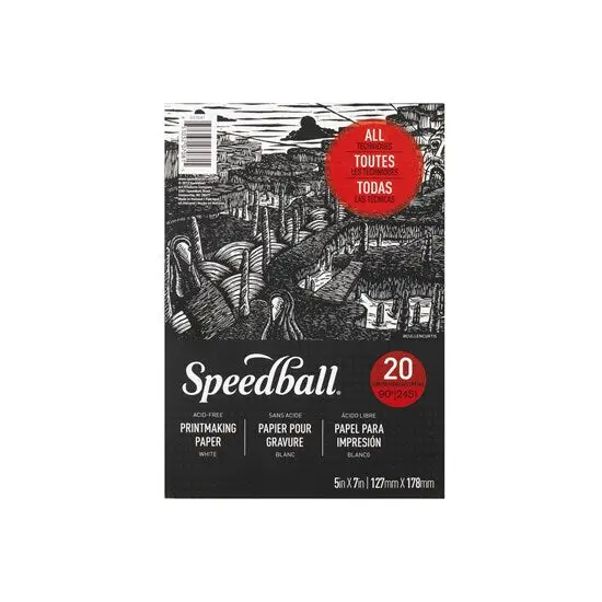 Printmaking Paper Pad – 5×7 Inches, Acid-Free Sheet Stack 1