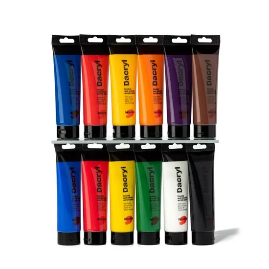 Professional Acrylic Paint Set – 12 Bottles × 120Ml, High-Flow Formula 1
