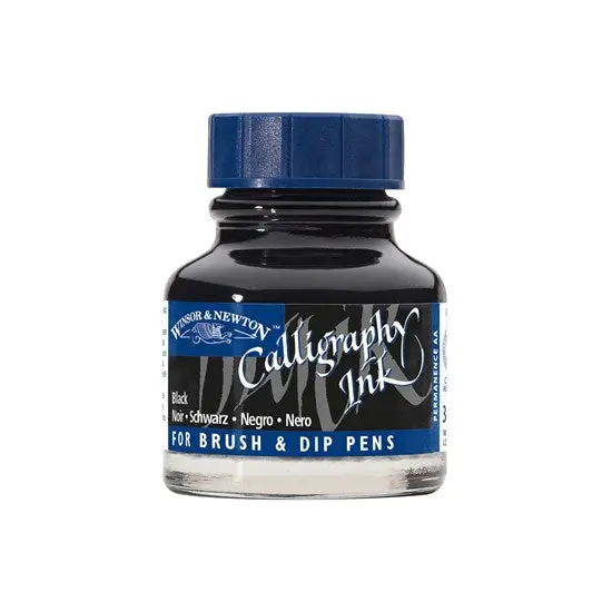 Professional Calligraphy Ink – Rich Black, 30Ml Bottle 1
