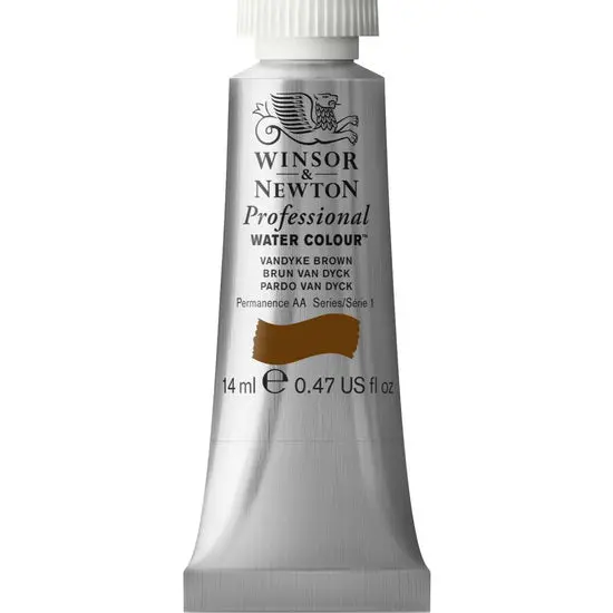 Professional-Grade Watercolor Paint – Van Dyke Brown, 14Ml 1