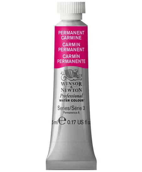 Professional Watercolor Mini Tube: Permanent Carmine (5 Ml, Series 3) 1