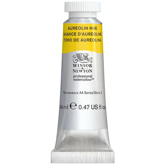 Professional Watercolor Paint – Aureolin Hue, 14 Ml, Series 2 1