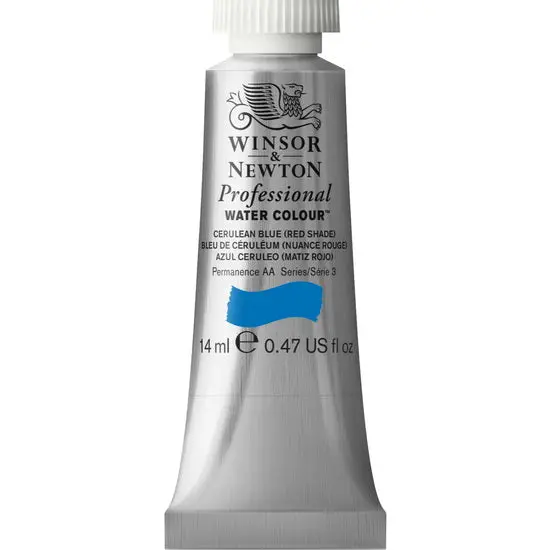 Professional Watercolor Paint – Cerulean Blue (Red Shade), 14 Milliliters (S3) 1
