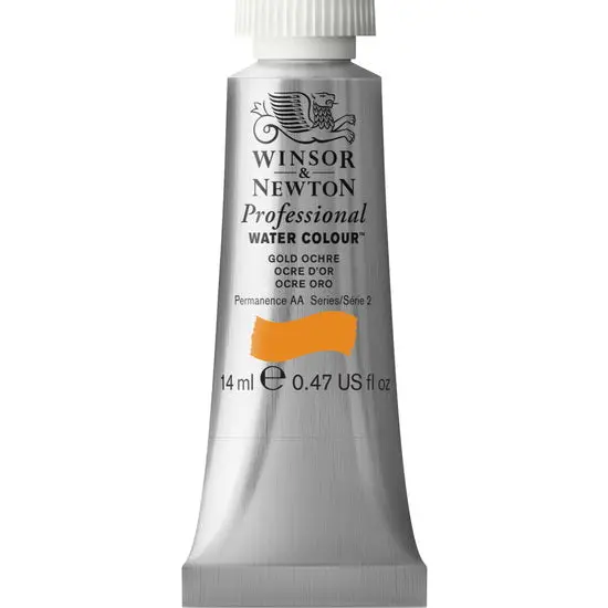 Professional Watercolor Paint – Gold Ochre, 14 Ml (S2 Grade) 1