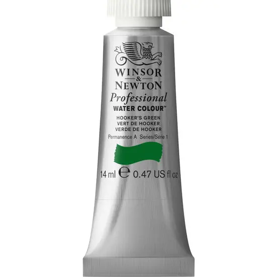 Professional Watercolor Paint – Hooker’S Green, 14 Ml, Series 1 1