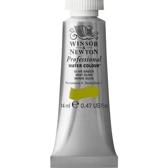 Professional Watercolor Paint In Olive Green – 14 Ml Tube 1