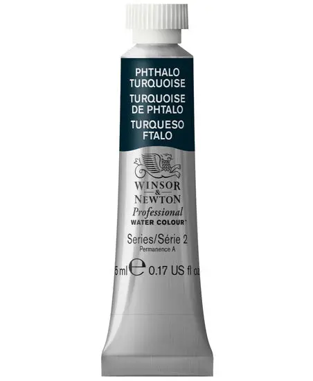 Professional Watercolor Paint – Phthalo Turquoise, 5 Ml (Series 2) 1