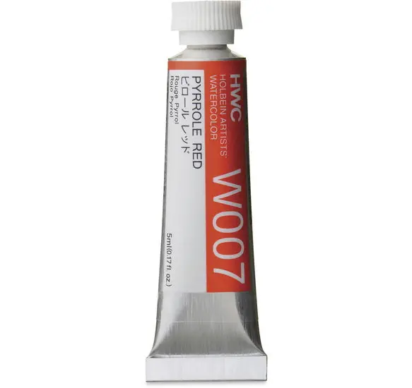 Professional Watercolor Paint – Pyrrole Red, Series A, 5Ml 1