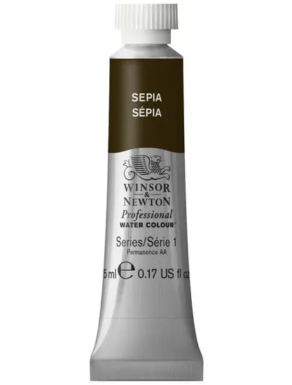 Professional Watercolor Paint – Sepia, 5Ml 1