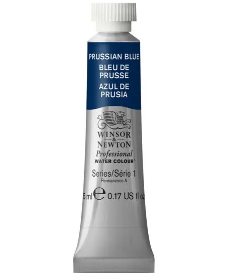 Professional Watercolor Tube – Prussian Blue, 5 Ml (Series 1) 1