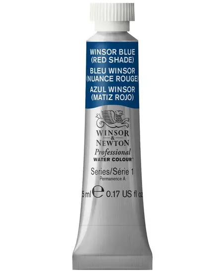 Professional Watercolor – Winsor Blue (Red Shade), 5 Ml Tube, Lightfast Series 1 1