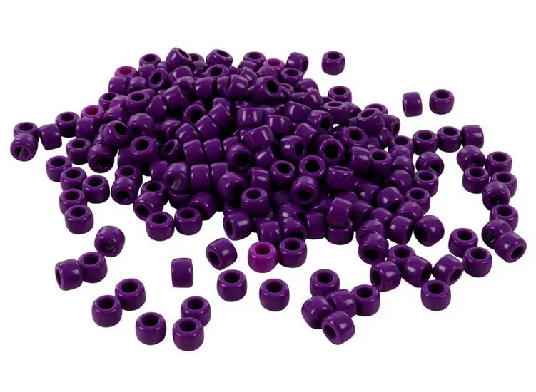 Purple Pony Beads – 9 Mm, Pack Of 300 Assorted Rounds 1