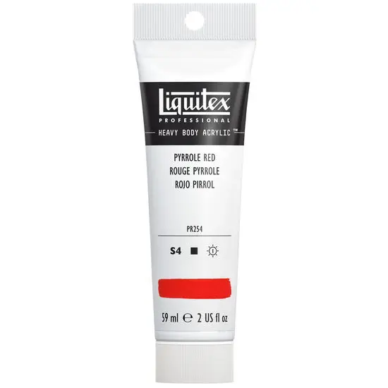 Pyrrole Red Acrylic Paint – Hb Grade, 2 Oz Bottle 1