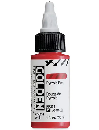 Pyrrole Red High-Flow Acrylic – 1 Oz (30Ml), Series S8 1