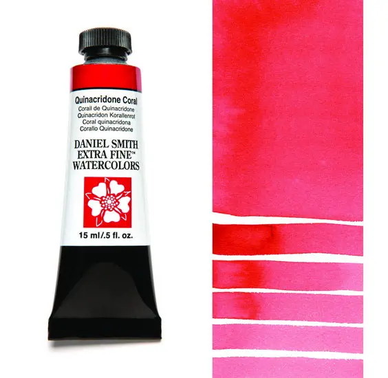 Quinacridone Coral Watercolor Tube – 15Ml, Series 2 Professional Grade 1