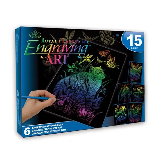 Rainbow Engraved Animal Figurine Set – 20-Piece Collection 1