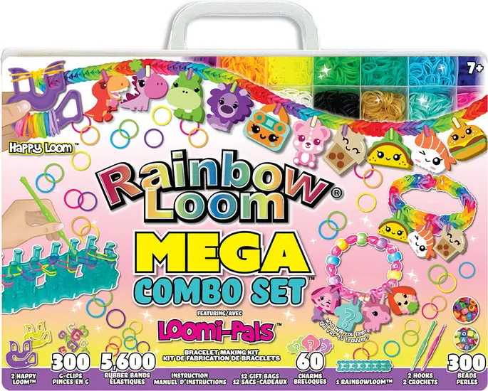 Rainbow Loom Mega Combo Kit With Loomi-Pals Bracelet Tools 1