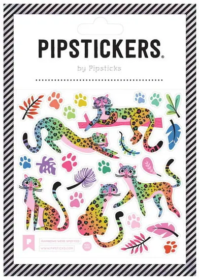 Rainbow Tiger Stickers – Vibrant Animal-Themed Decals For Scrapbooking & Planners 1