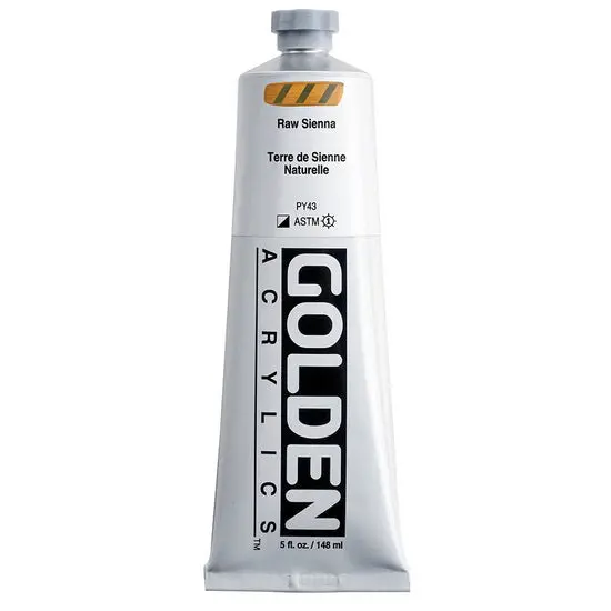 Raw Sienna Heavy Body Acrylic – Artist Grade, 5 Oz (148 Ml) 1