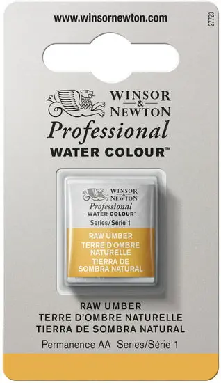 Raw Umber Watercolor Half Pan – Professional Grade (Series S1) 1