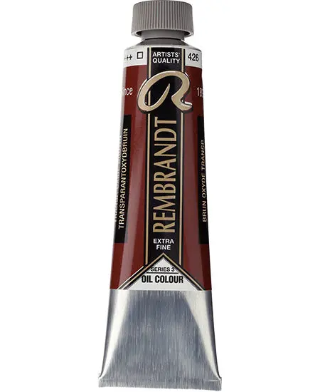 Rembrandt Oil Color – Transparent Oxide Brown, 40 Ml, Series 3 Professional Grade 1