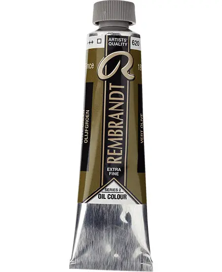Rembrandt Olive Green Oil Paint – 40 Ml, Series 2 Professional Grade 1