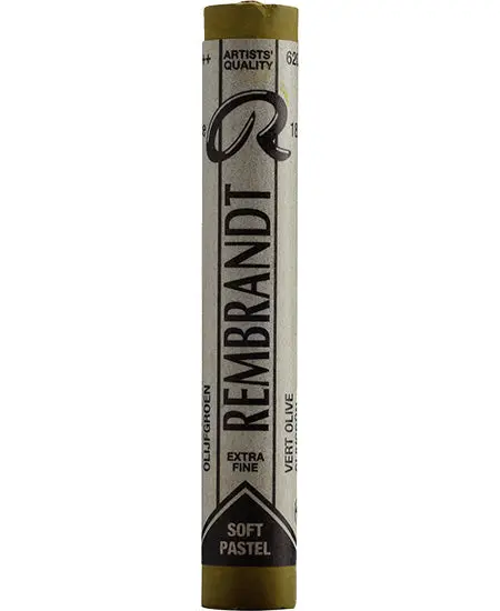 Rembrandt Soft Pastel – Olive Green (#620.7), Single Stick 1