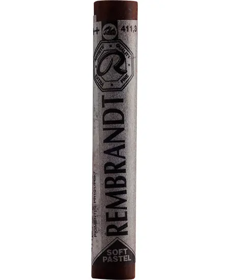 Rembrandt Soft Pastel Stick – Burnt Sienna (Color #411.3) 1