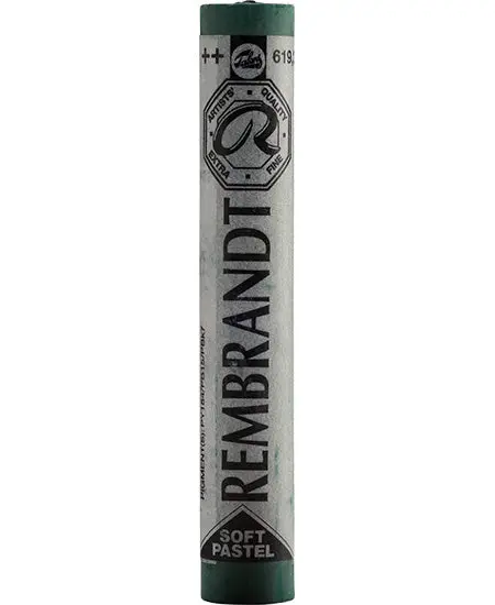 Rembrandt Soft Pastel Stick: Permanent Green Deep (Color 619.3) 1