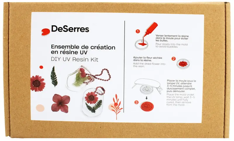Resin Flower Charm Crafting Kit – Diy Jewelry Making Supplies 1