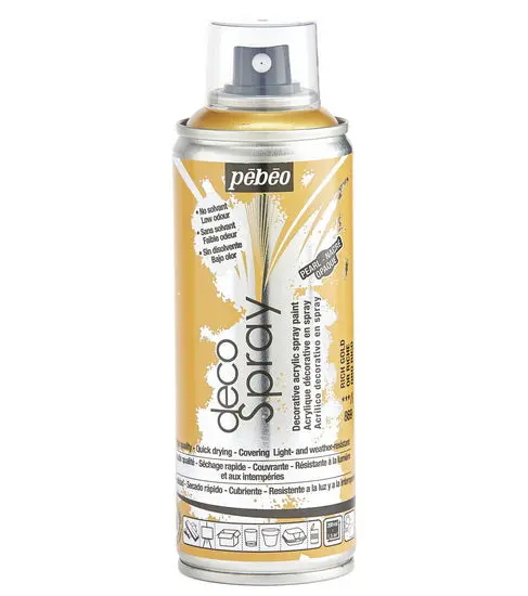 Rich Gold Acrylic Spray Paint – Décospray, 200 Ml Can 1