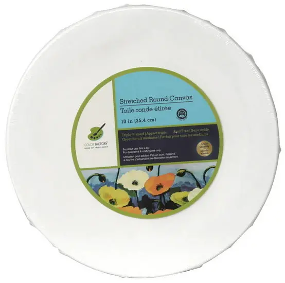 Round Stretched Canvas – 10 Inches Diameter 1