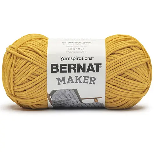 Saffron-Colored Maker Yarn #5 – 250G Skein 1