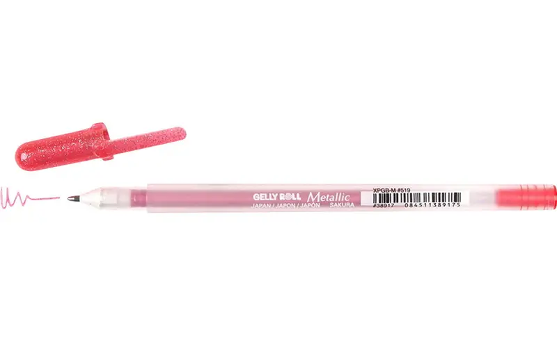 Sakura Gelly Roll Gel Pen – Metallic Red, 0.4Mm Tip 1
