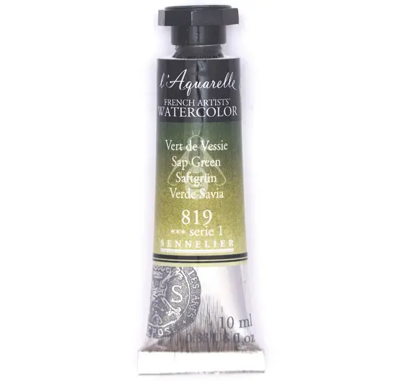 Sap Green Watercolor Tube – 10Ml, Vert De Vessie (Series 1) 1