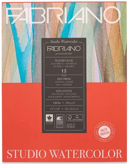 Satin-Finish Watercolor Paper Pad – 11 X 14 Inches 1