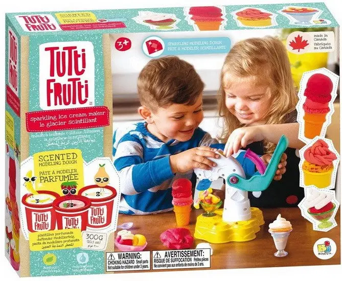 Scented Sparkling Ice Cream Modeling Dough Kit 1