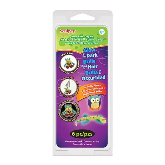 Sculpey Glow-In-The-Dark Polymer Clay Crafting Kit 1
