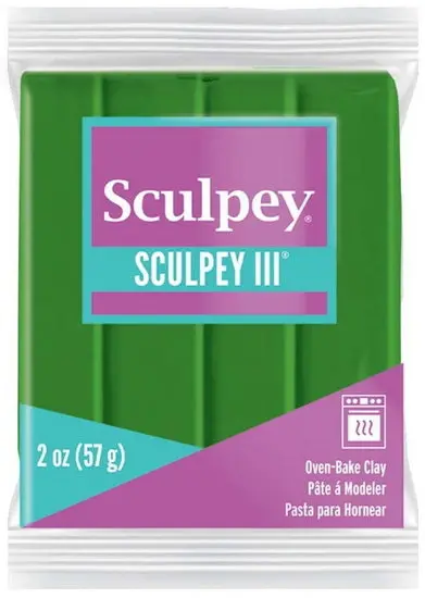 Sculpey Iii Oven-Bake Polymer Clay In Leaf Green – 1-Ounce Block 1