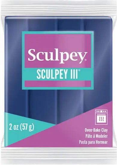Sculpey Iii Pearl Navy Polymer Clay – Oven-Bake, 2 Oz Block 1