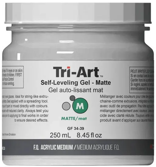 Self-Leveling Matte Gel Medium – 250Ml, Smooth Finish Acrylic Additive 1