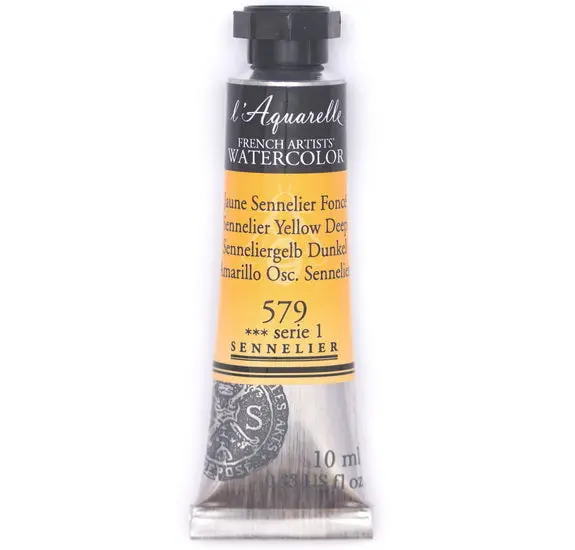 Sennelier Yellow Deep Watercolor Tube – 10Ml, Series 1 1