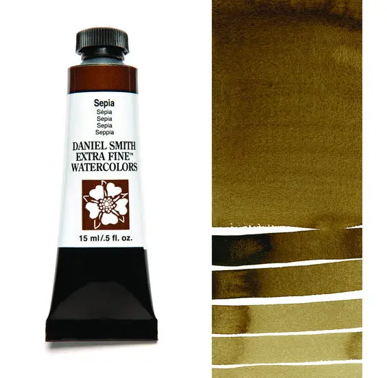 Sepia Watercolor Paint In Tube – Professional Grade, 15 Ml 1