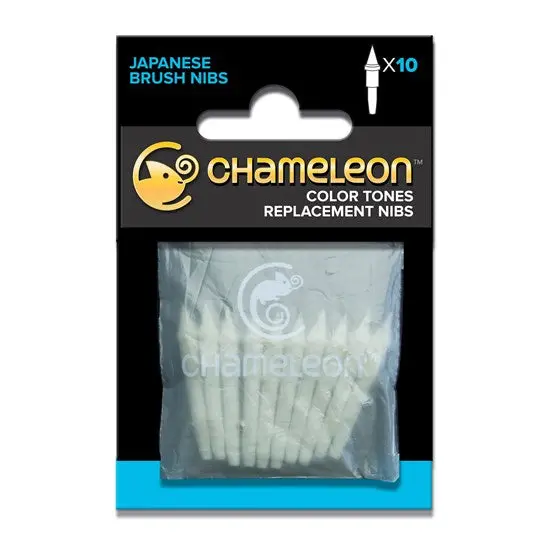 Set Of 10 Replacement Brush Nibs – Compatible With Calligraphy & Detail Brushes 1