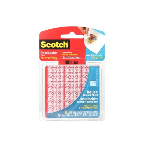 Set Of 18 Reusable Adhesive Tabs 1