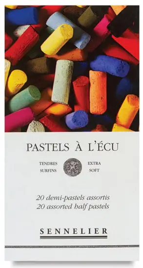 Set Of 20 Half-Stick Pastels – Écru-Style Soft Pastels 1