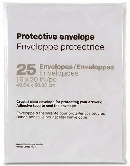 Set Of 25 Protective Print Sleeves – 16 × 20 Inch Archival Quality 1