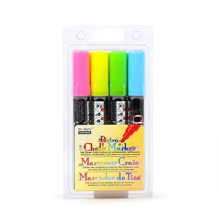 Set Of 4 Fluorescent Bistro Chalk Markers — Medium Tip 1