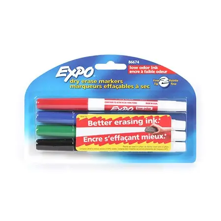 Set Of 4 Low-Odor Dry-Erase Markers 1